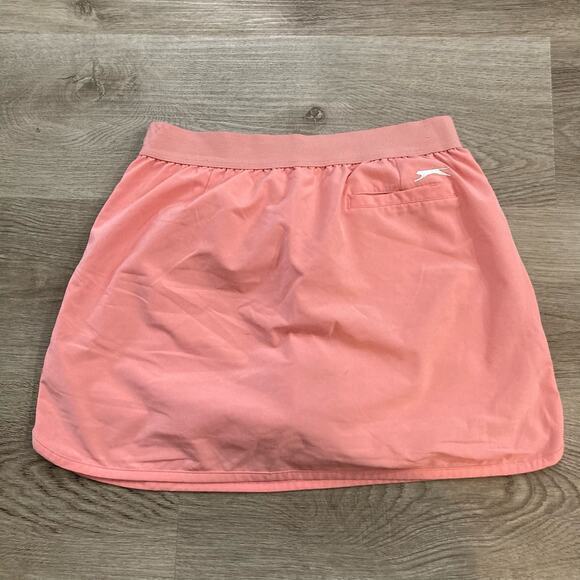 Slazenger Juniors Golf Skort XS Orange Elastic Waistband Built-in Shorts - Picture 5 of 8